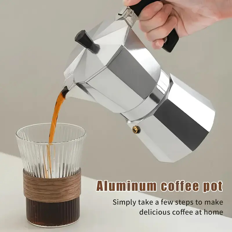 Coffee Equipment Set - Классическая алюминиевая мока-кофеварка 50-300 мл для