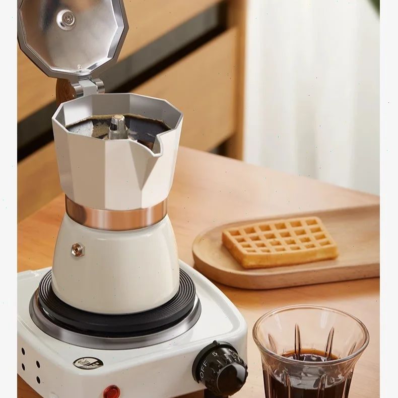 Coffee Equipment Set - Мока-горшок с круглым дном, одинарный клапан,