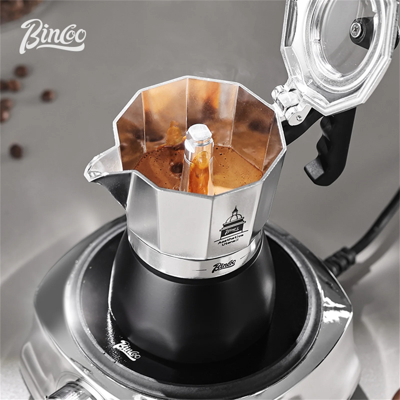 Мока-горшок BINCOO с двойным к – обзор и цена Coffee Equipment Set