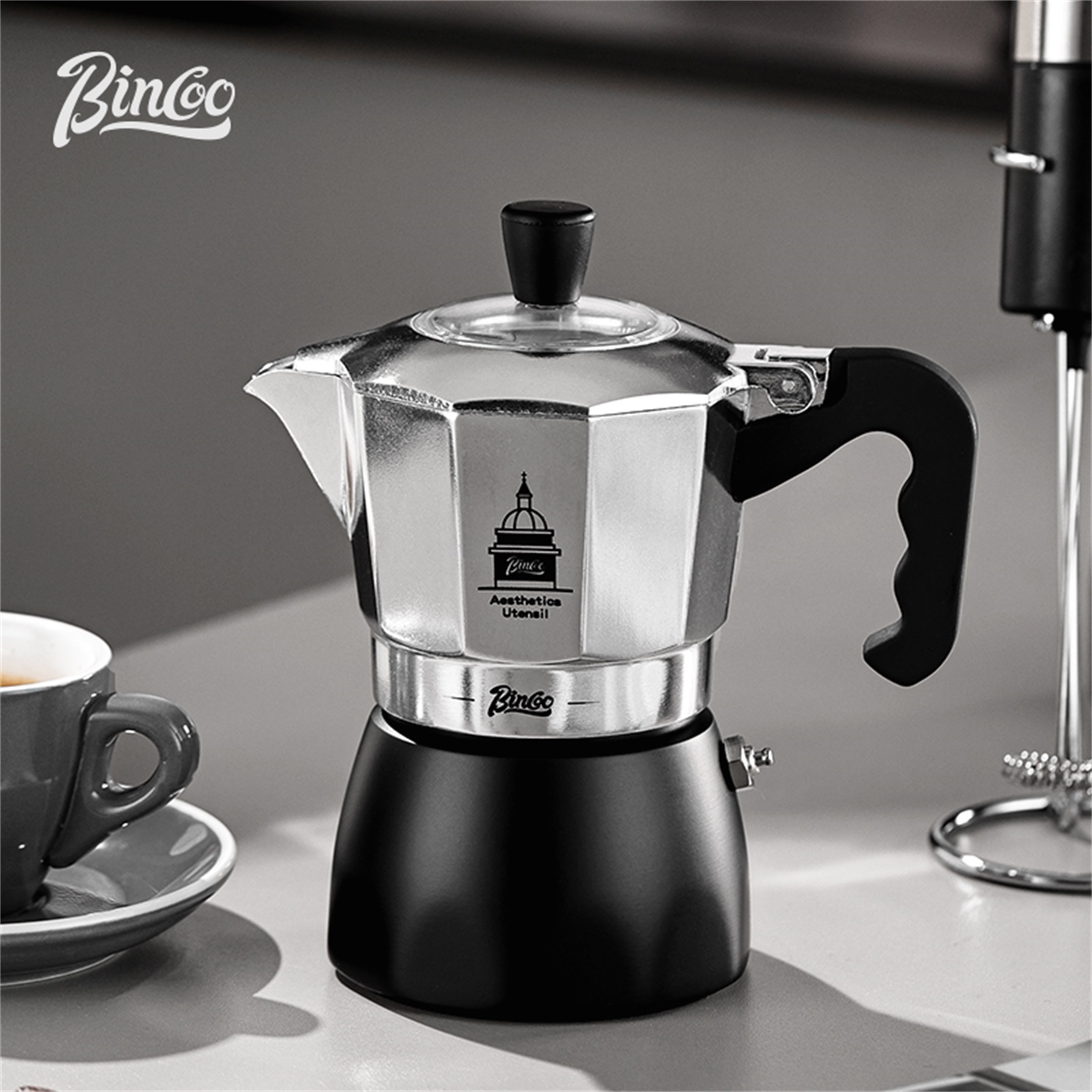 Мока-горшок BINCOO с двойным к – обзор и цена Coffee Equipment Set