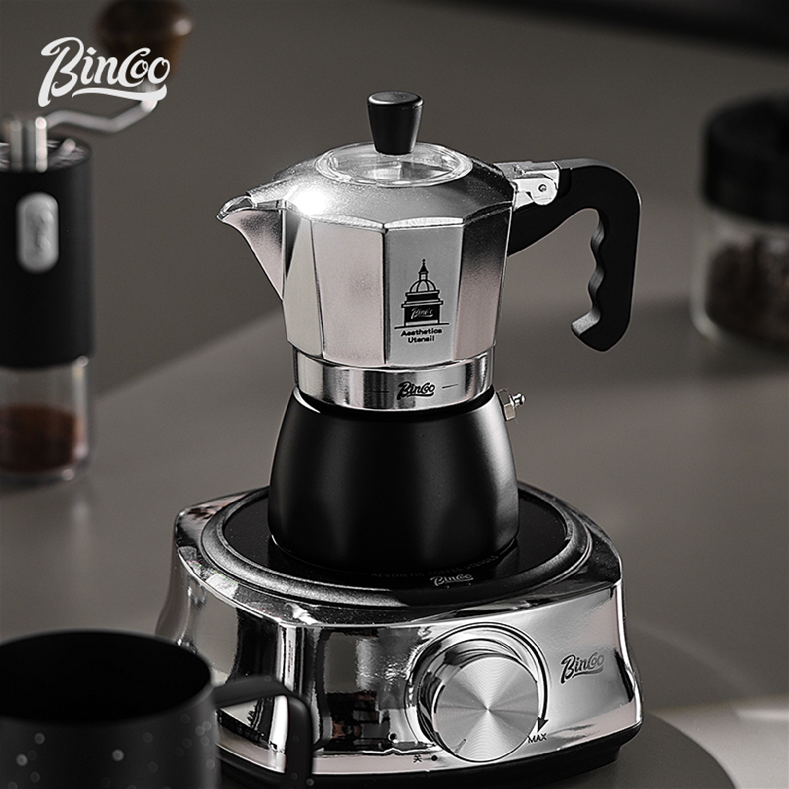 Мока-горшок BINCOO с двойным к – обзор и цена Coffee Equipment Set