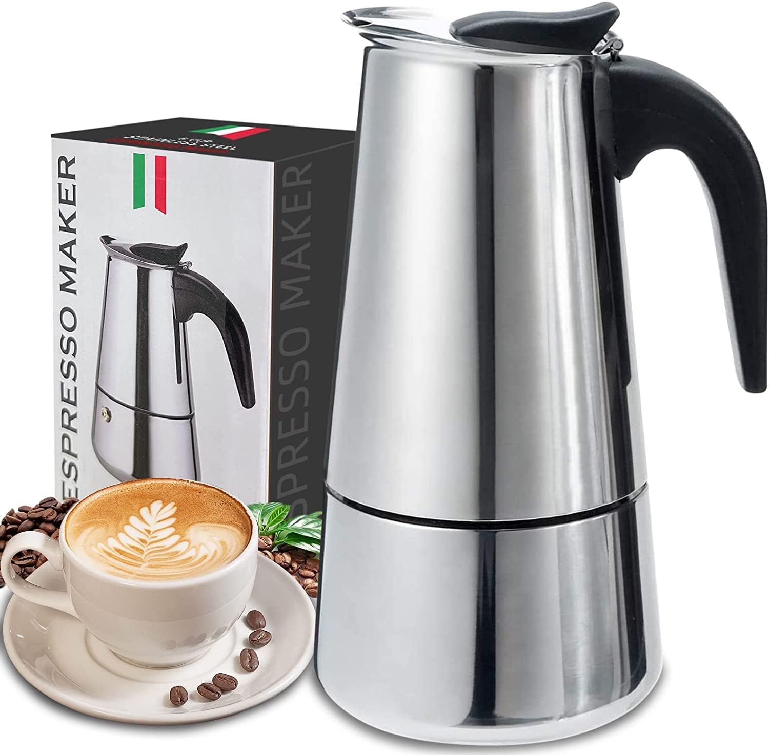 4/6/9 чашек Moka Pot Caffe Mac – обзор и цена Coffee Equipment Set