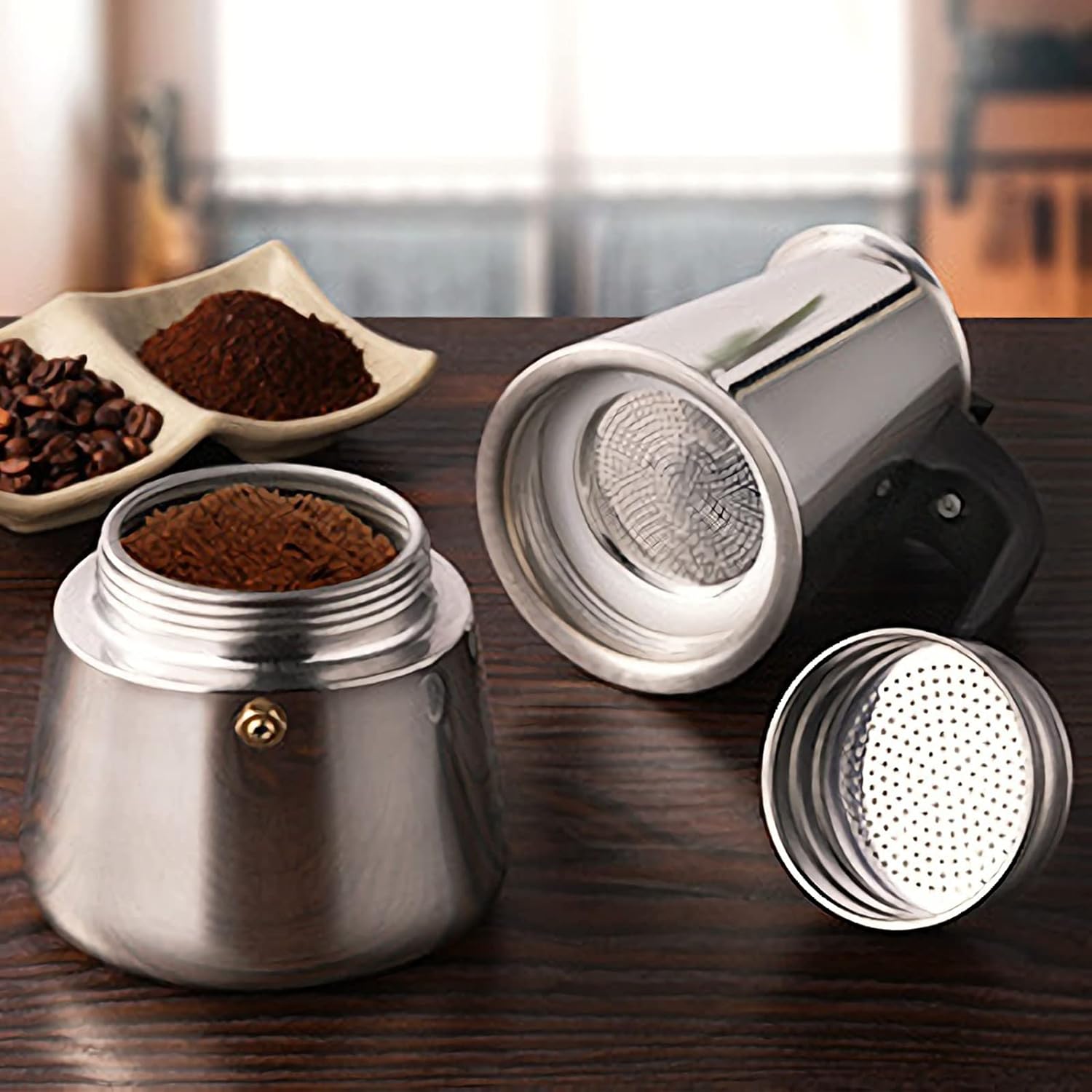 4/6/9 чашек Moka Pot Caffe Mac – обзор и цена Coffee Equipment Set