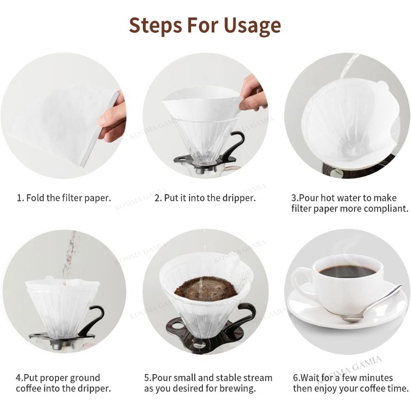 40-120 шт. фильтров для кофе,  – обзор и цена Coffee Equipment V60